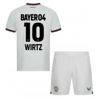 Fotbalové Dres Bayer Leverkusen Florian Wirtz #10 Dětské Venkovní 2023-24 Krátký Rukáv (+ trenýrky)